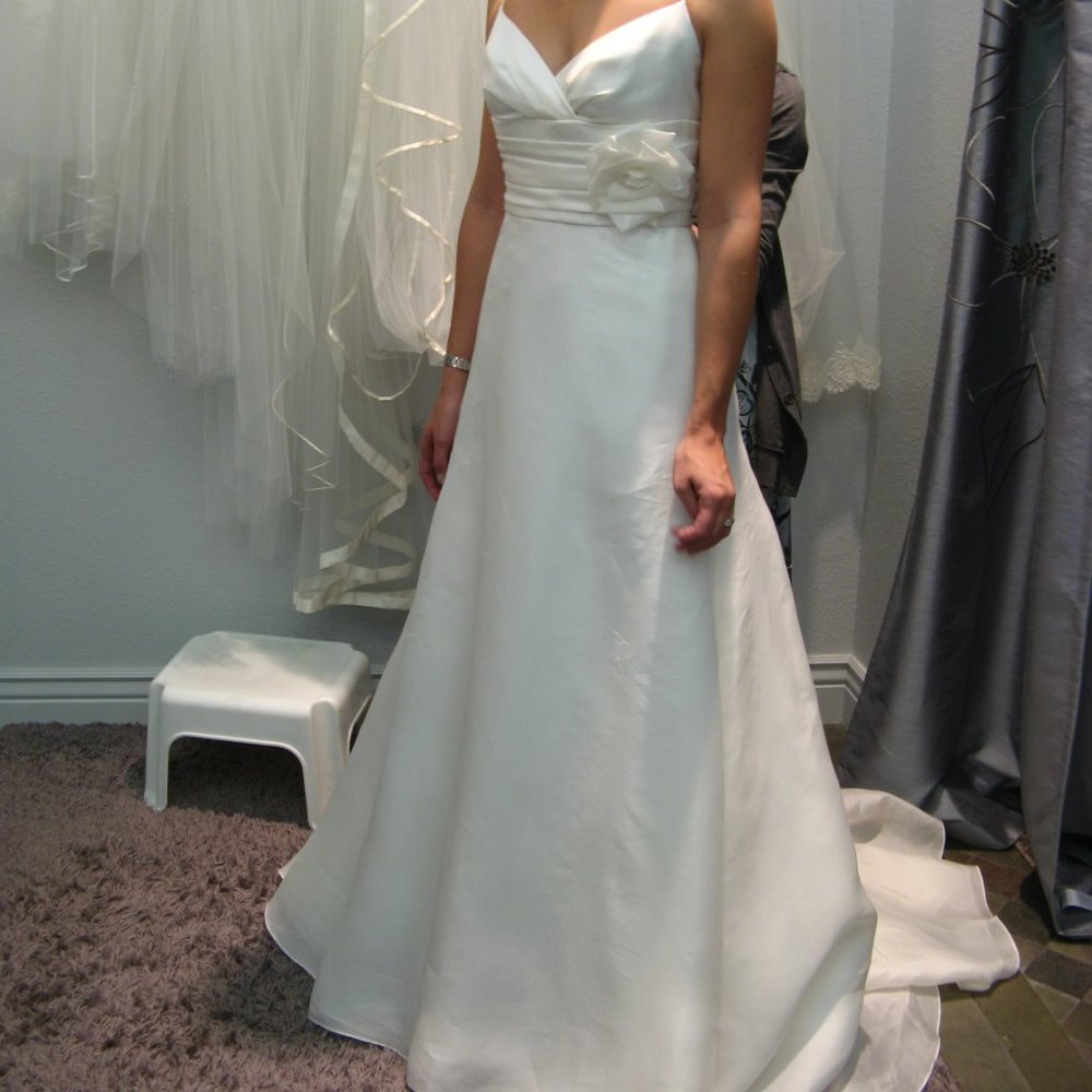Gorgeous Designer Silk Judd Waddell Wedding Dress size 10, fits like a 6 - Picture 4 of 11